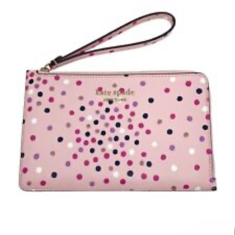 Kate Spade Multicolor Dot Wristlet